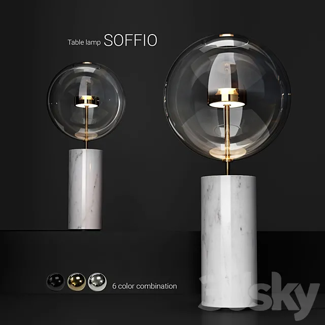 Giopato & Coombes Bolle Soffio table lamp 3DModel Giopato & Coombes Bolle Soffio table lamp 3DModel