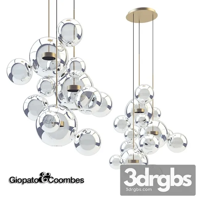 Giopato & coombes chandelier btc14c-pe1-bzbc 3D Model Download
