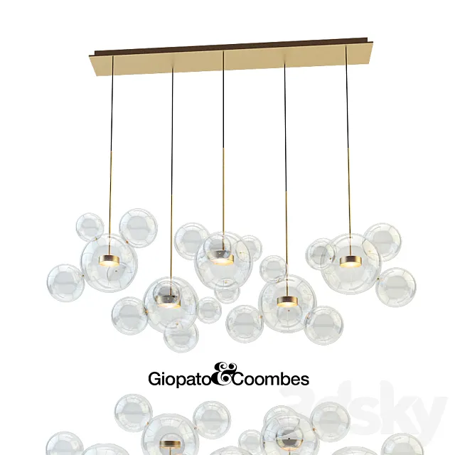 Giopato & Coombes Chandelier BTC24Z-PE1-BZBC 3DModel Giopato & Coombes Chandelier BTC24Z-PE1-BZBC 3DModel