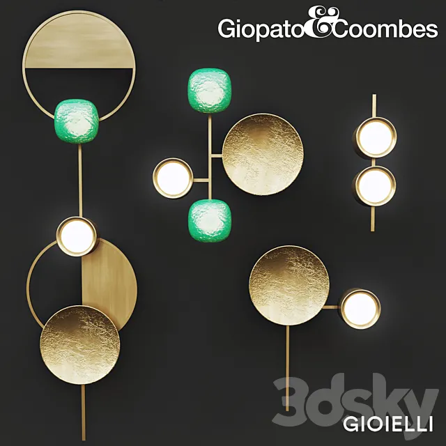 Giopato & Coombes Gioielli light collection 2 3D Model Giopato & Coombes Gioielli light collection 2 3D Model