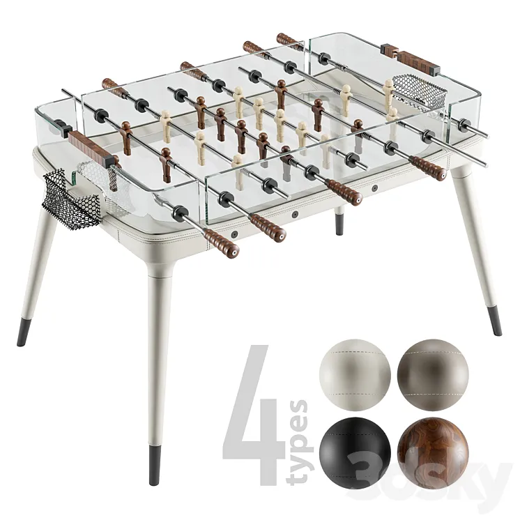 Giorgetti 90° Minuto Table Football 3D Model Free Download