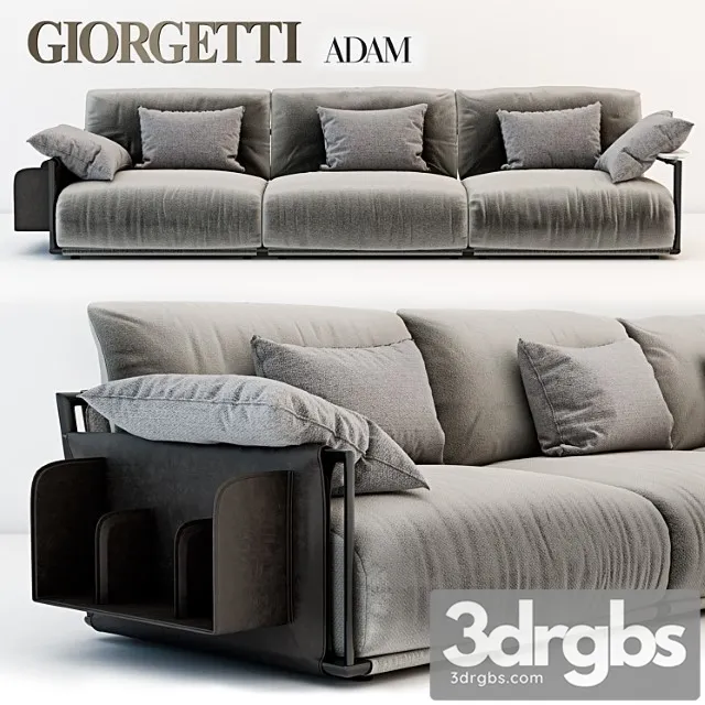Giorgetti adam sofa 2 3D Model Download Giorgetti adam sofa 2 3D Model Download