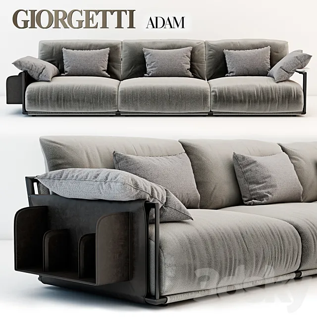 Giorgetti Adam sofa 3D Model Giorgetti Adam sofa 3D Model