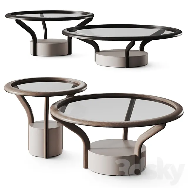 Giorgetti Chanterelle Coffee Tables 3D Model