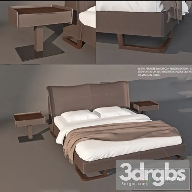 Giorgetti Corium Bed 3D Model Download