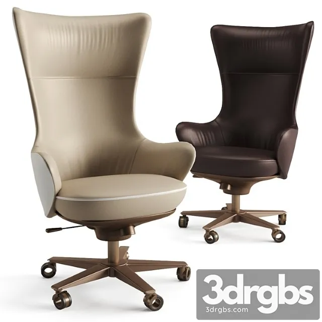 Giorgetti genius office chair 2 3D Model Download
