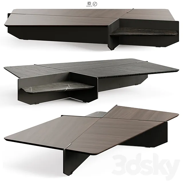 Giorgetti GHIBLIM Coffee Table 3D Model