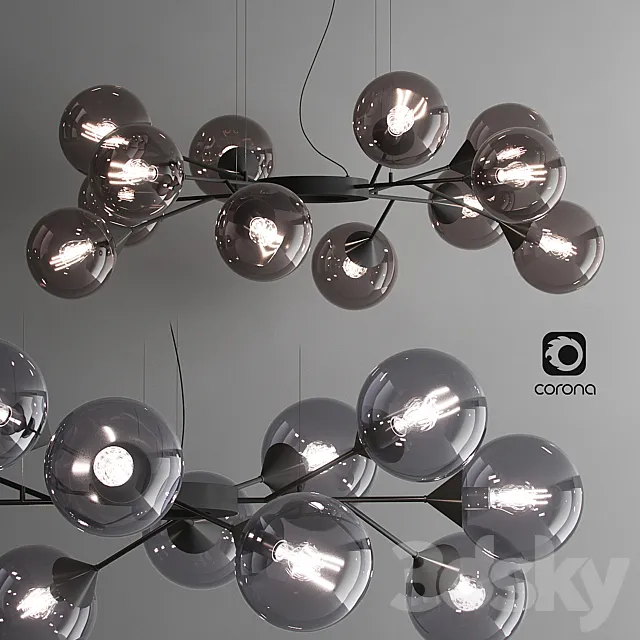 Giorgetti Kendama 12 lamps 3D Model