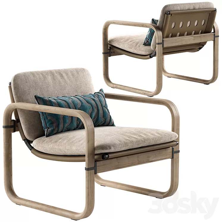 Giorgetti loop armchair 3D Model