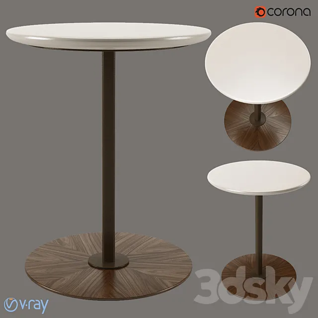 Giorgetti Magica small table _ Giorgetti Magica coffee table. 3D Model