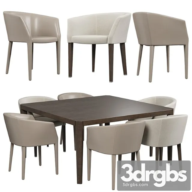 Giorgetti margot armchair 2 3D Model Download