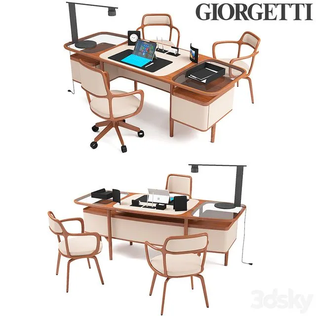 Giorgetti Mogul and Baron Set 3D Model