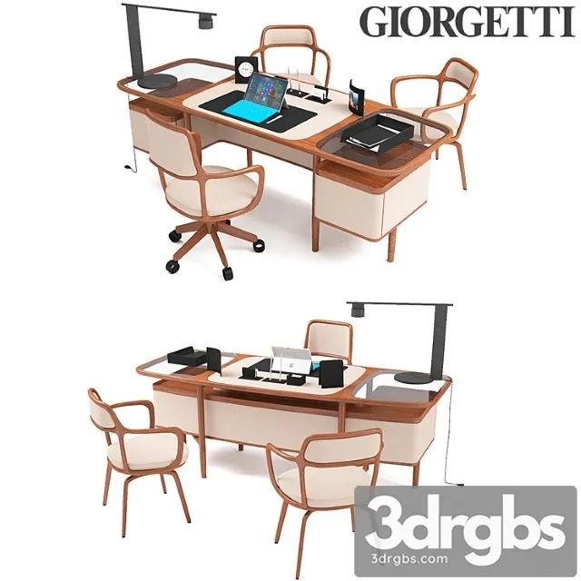 Giorgetti Mogul and Baron Set 3D Model Download