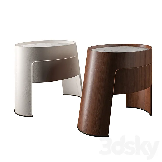 Giorgetti Morfeo Bedside Nightstand 3DModel Giorgetti Morfeo Bedside Nightstand 3DModel