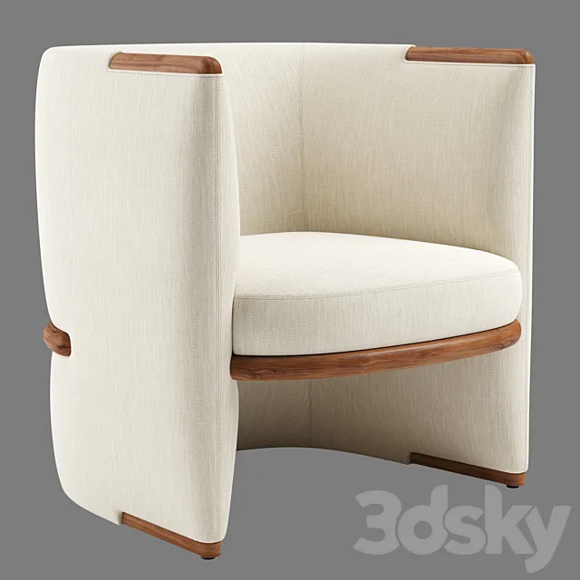 Giorgetti opus armchair 3DModel Giorgetti opus armchair 3DModel