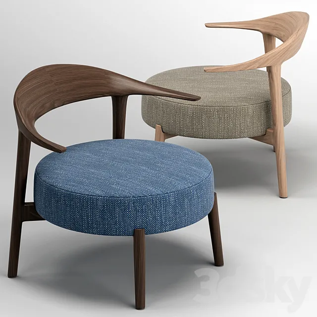 GIORGETTI RIPPLE Armchair 3D Model GIORGETTI RIPPLE Armchair 3D Model