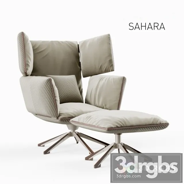 Giorgetti Sahara Armchair 3D Model Download Giorgetti Sahara Armchair 3D Model Download