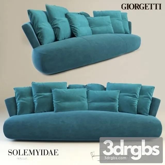 Giorgetti Solemyidae Sofa 3D Model Download Giorgetti Solemyidae Sofa 3D Model Download