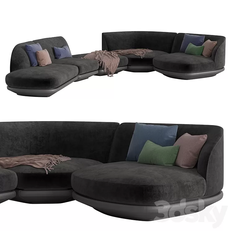 Giorgetti vesper sofa 3D Model Giorgetti vesper sofa 3D Model