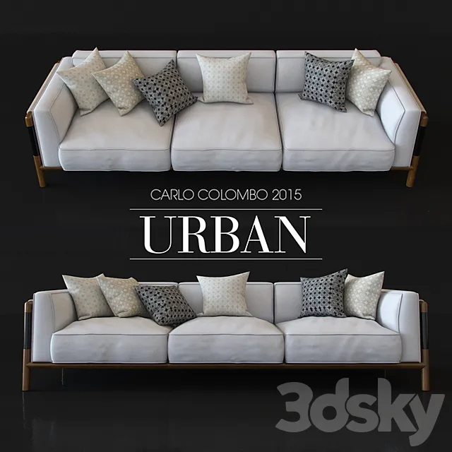 giorgetti_URBAN_CARLO COLOMBO 2015_divan_tm 3D Model giorgetti_URBAN_CARLO COLOMBO 2015_divan_tm 3D Model