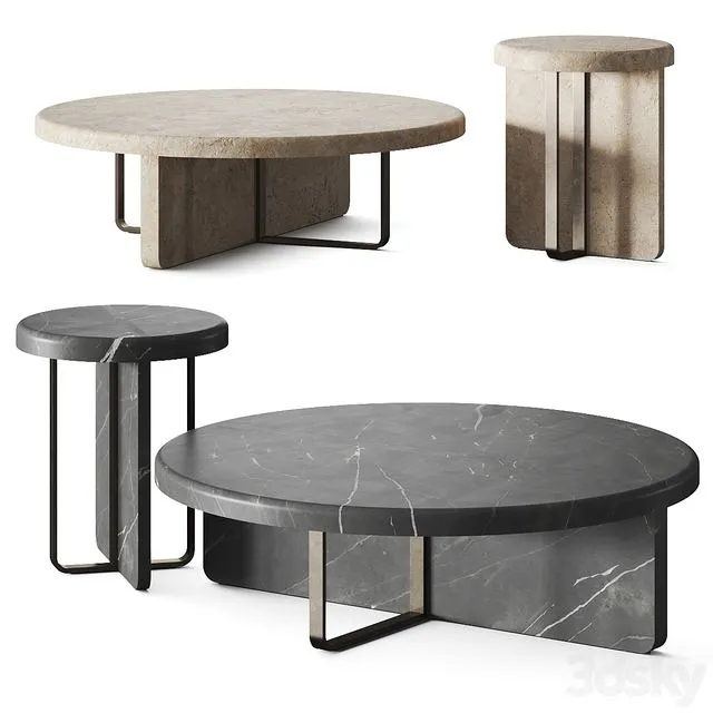 Giorgio Bonaguro Line Coffee Tables 3D Model