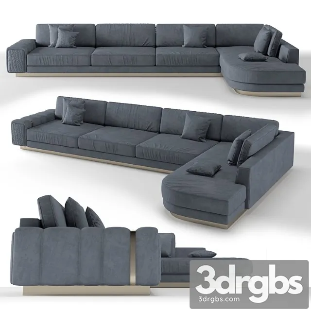 Giorgio collection charisma sectional sofa 2 3D Model Download Giorgio collection charisma sectional sofa 2 3D Model Download