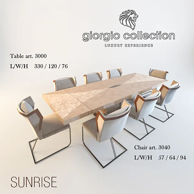 Giorgio Collection Sunrise Art 3000 & 3040 3D Model Giorgio Collection Sunrise Art 3000 & 3040 3D Model