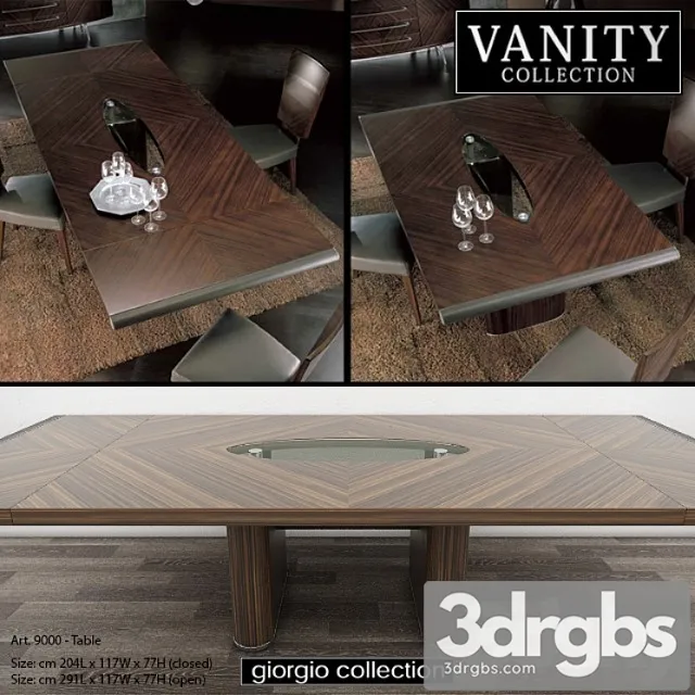 Giorgio Collection Vanity Art 9000 Table 3D Model Download