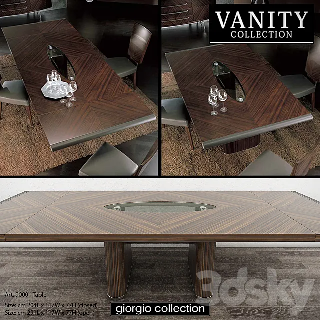 GIORGIO COLLECTION Vanity – Art. 9000 – Table 3D Model