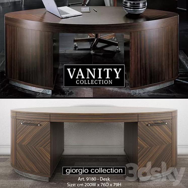 GIORGIO COLLECTION Vanity – Art. 9180 – Desk 3D Model GIORGIO COLLECTION Vanity – Art. 9180 – Desk 3D Model