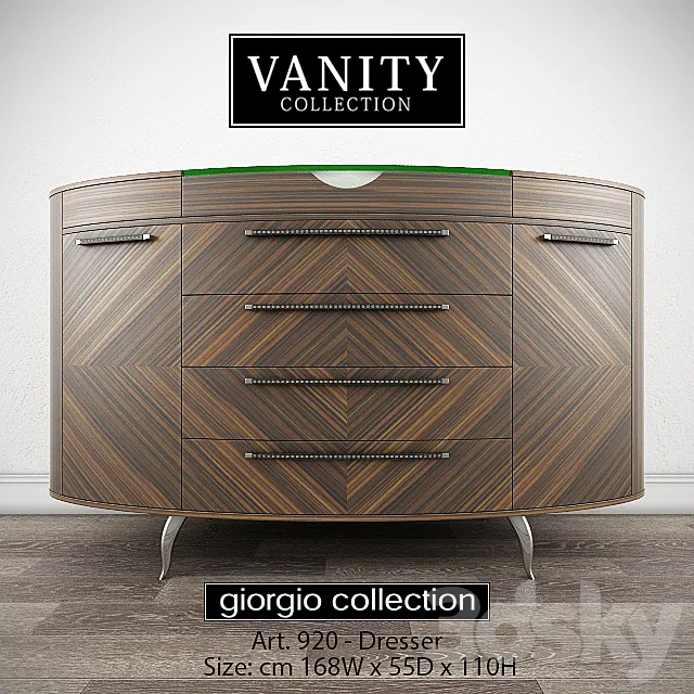 GIORGIO COLLECTION Vanity – Art. 920 – Dresser 3D Model