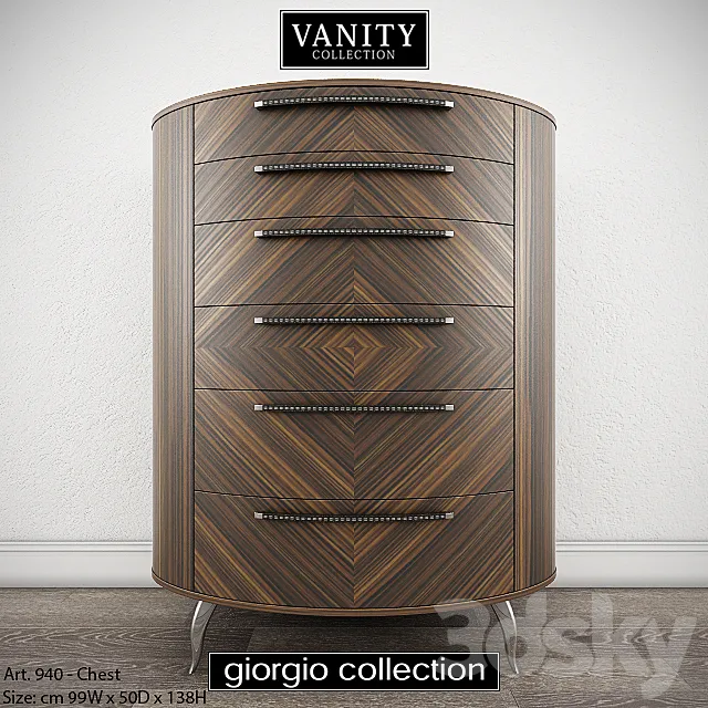 GIORGIO COLLECTION Vanity – Art. 940 – Chest 3D Model