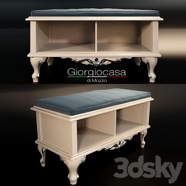 Giorgiocasa bench in fabric 3DModel Giorgiocasa bench in fabric 3DModel