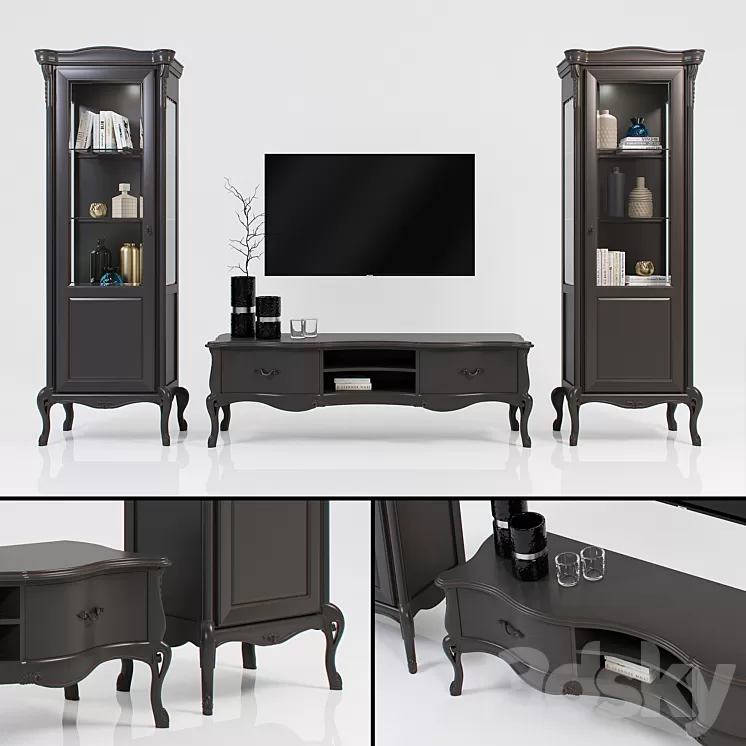 Giorgiocasa – Valpolicella – showcase cabinet for TV 3D Model