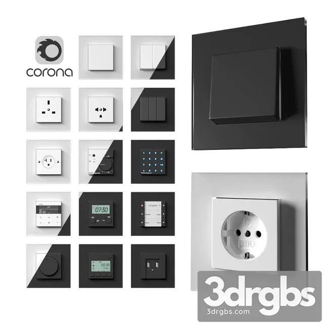 Gira Esprit Glass 3D Model Download