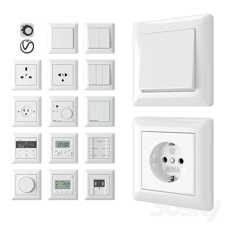 Gira Standard 55 3D Model