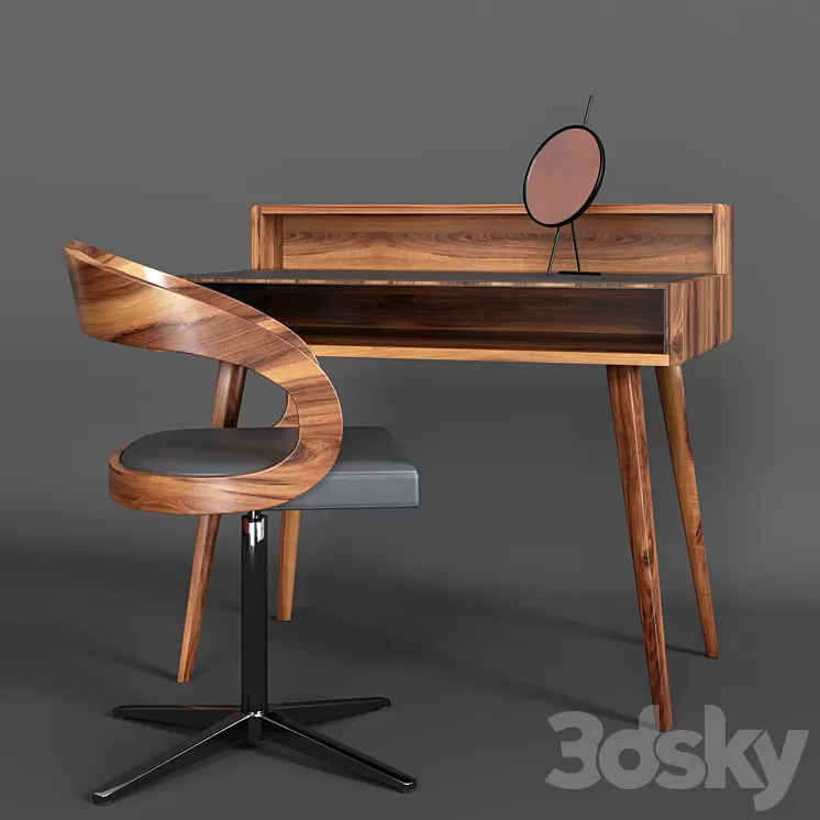Girado sol home office and chair 3D Model Girado sol home office and chair 3D Model