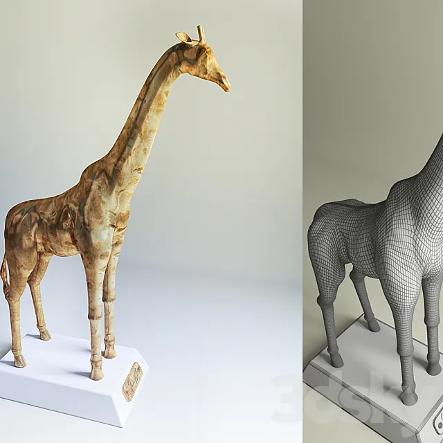 Giraffe Figurine 3DModel Giraffe Figurine 3DModel
