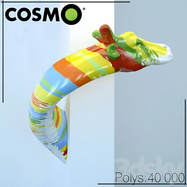 Giraffe head 3DModel Giraffe head 3DModel