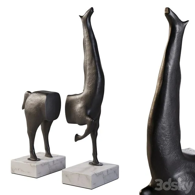 Giraffe sculpture 1 3D Model Giraffe sculpture 1 3D Model
