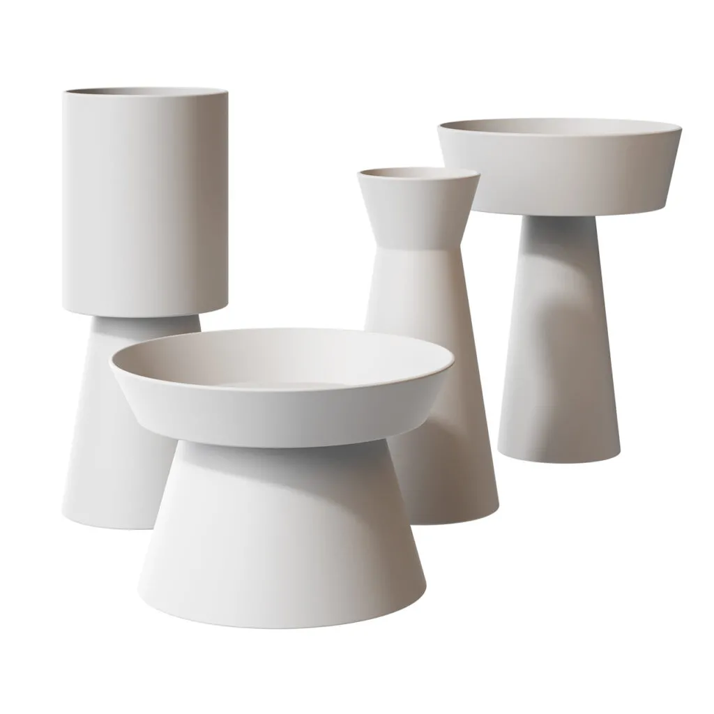 Giravolta Ceramic Vases by Adriani e Rossi Edizioni