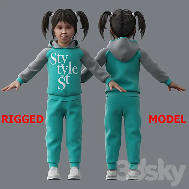 Girl 3D Model Girl 3D Model