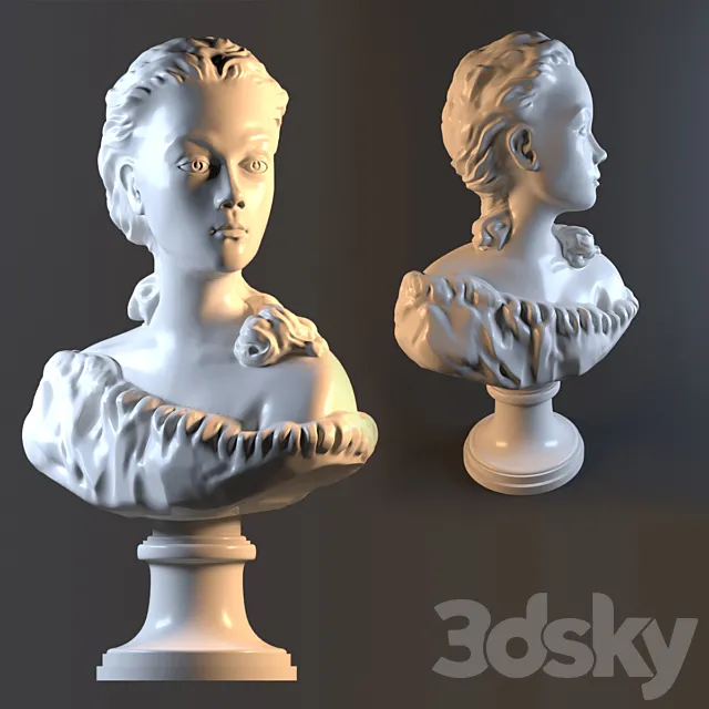 girl Bust 3DModel