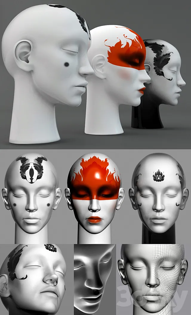 Girls head 3DModel