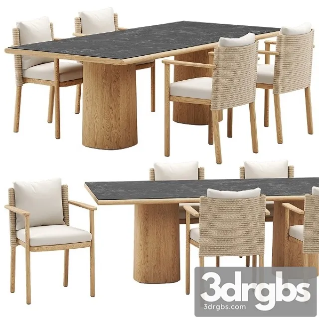 Giro Dining Set Kettal 3D Model Download