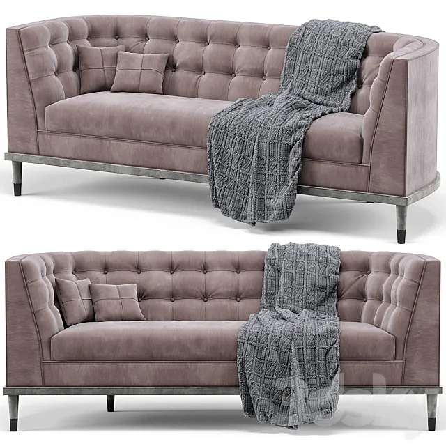 Gisele Curved Sofa 3D Model