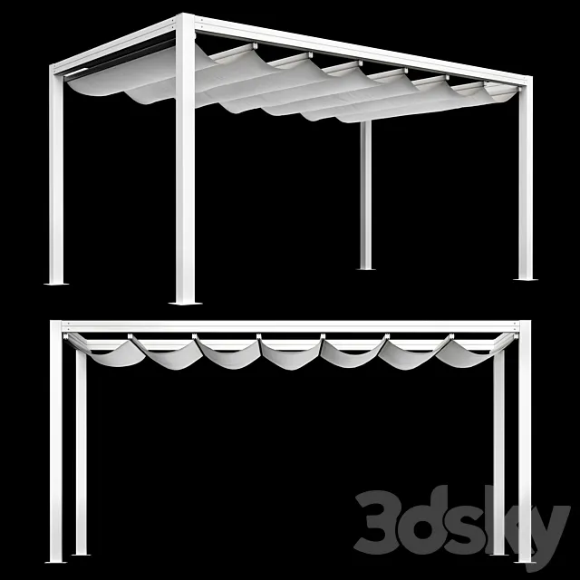 Giulio Barbieri – Bioklimatikus Pergola Onda 3D Model