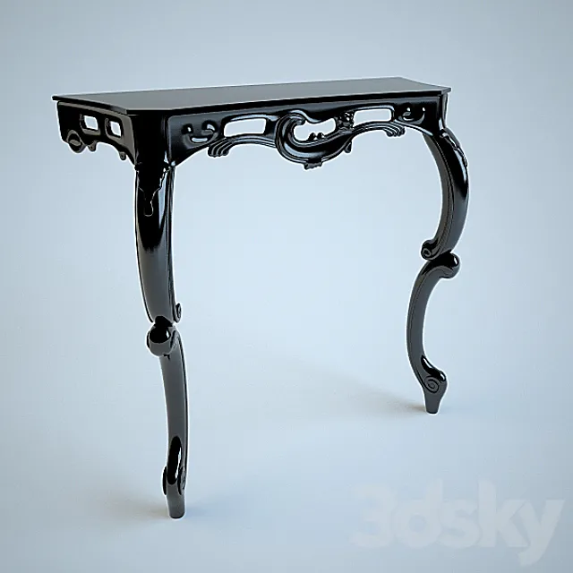 Glam console manufacturer Modo 3DModel Glam console manufacturer Modo 3DModel