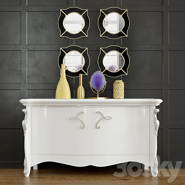 Glam Decorative Set 3DModel Glam Decorative Set 3DModel