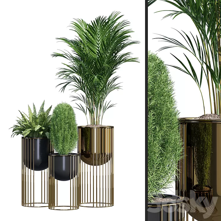 Glam planter 3D Model Free Download